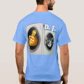 Farbenvolles digitales Design Männerwert-T - Shirt (Rückseite)