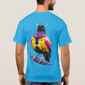 Farbenvolles digitales Design Männerwert-T - Shirt (Rückseite)