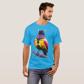 Farbenvolles digitales Design Männerwert-T - Shirt (Vorne ganz)