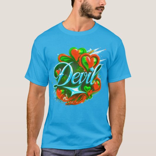 Farbenvolles digitales Design Männerwert-T - Shirt (Vorderseite)