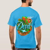 Farbenvolles digitales Design Männerwert-T - Shirt (Rückseite)