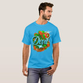Farbenvolles digitales Design Männerwert-T - Shirt (Vorne ganz)