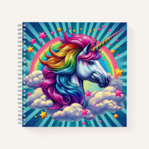 Farbenvolles Einhornheft! Notizblock