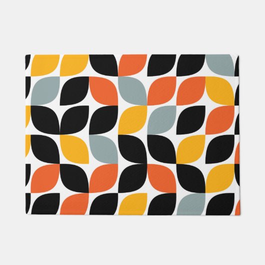 Farbenvolles, einzigartiges, trendiges, urbanes Bl Fußmatte (Vorderseite)