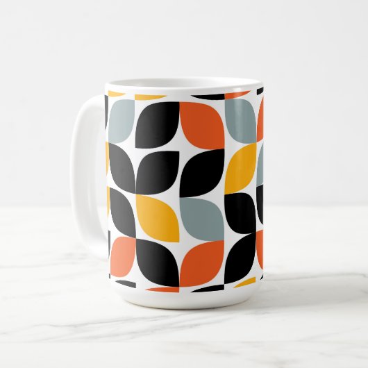 Farbenvolles, einzigartiges, trendiges, urbanes Bl Kaffeetasse (Vorderseite Links)