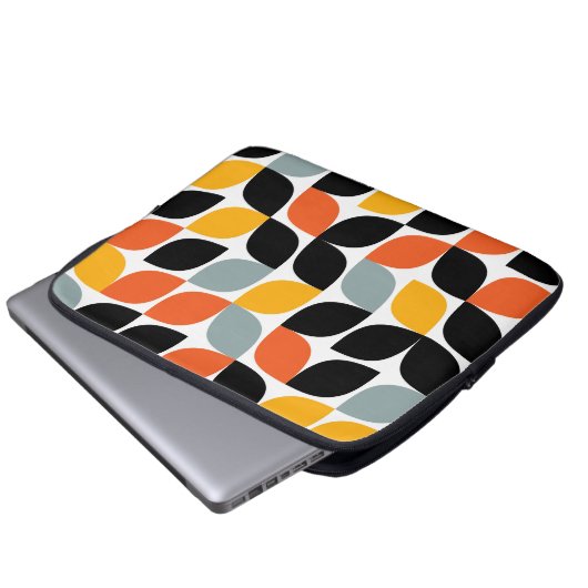 Farbenvolles, einzigartiges, trendiges, urbanes Bl Laptopschutzhülle (Vorne Knopf)