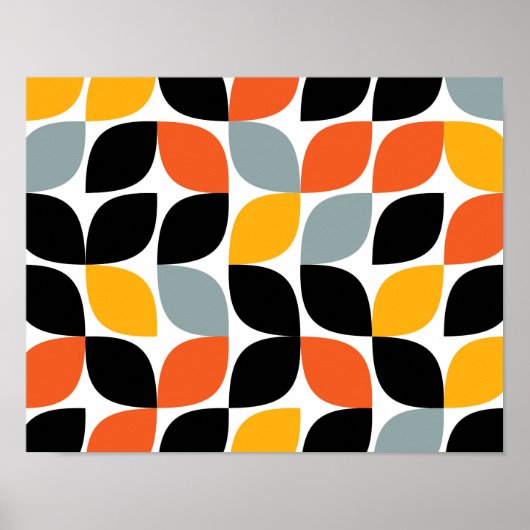 Farbenvolles, einzigartiges, trendiges, urbanes Bl Poster (Vorne)