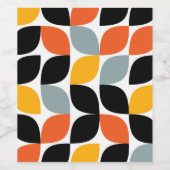 Farbenvolles, einzigartiges, trendiges, urbanes Bl Weinetikett (Einzelnes Label)