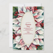 Farbenvolles festliches Weihnachtsfest - Party Einladung (Vorderseite)