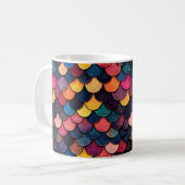 Farbenvolles Glitzer-Skalenmuster Kaffeetasse (Vorderseite Links)