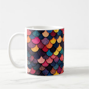 Farbenvolles Glitzer-Skalenmuster Kaffeetasse