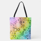 Farbenvolles Gradient Design mit Fun Circles! Tasche (Vorderseite)