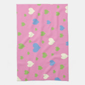 Farbenvolles Herzdesign Küchentuch (Vertikal)