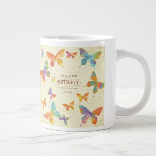 Farbenvolles Jambo Jug Design mit Abstrakter Butte Jumbo-Tasse (Rechts)