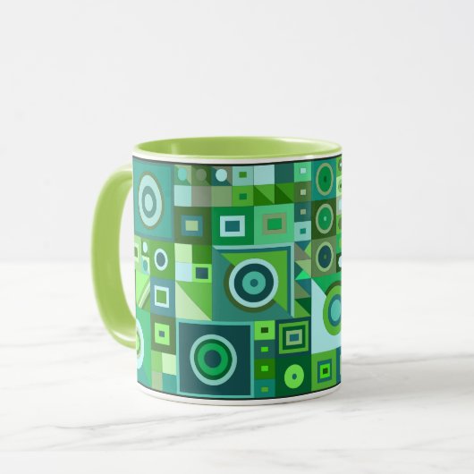 Farbenvolles künstlerisches Geburtstagsgeschenk Tasse (Vorderseite Links)