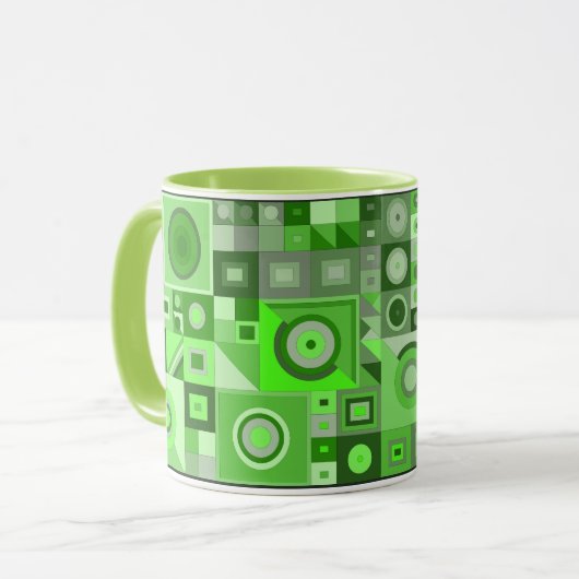 Farbenvolles künstlerisches Geburtstagsgeschenk Tasse (Vorderseite Links)