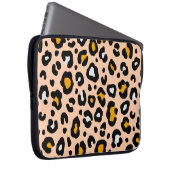 Farbenvolles Leopardenmuster, nahtlos. Modedesign Laptopschutzhülle (Vorne Rechts)