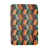 Farbenvolles, mehrfarbiges Herringbone-Muster Badematte (Vorderseite Vertikal)