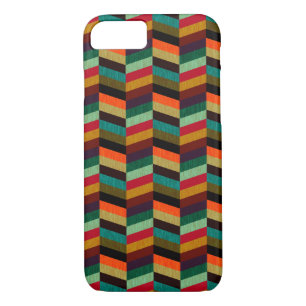 Farbenvolles, mehrfarbiges Herringbone-Muster Case-Mate iPhone Hülle