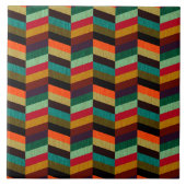 Farbenvolles, mehrfarbiges Herringbone-Muster Fliese (Vorderseite)