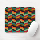 Farbenvolles, mehrfarbiges Herringbone-Muster Mousepad (Mit Mouse)