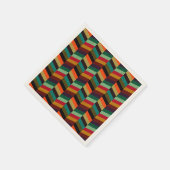 Farbenvolles, mehrfarbiges Herringbone-Muster Serviette (Ecke)