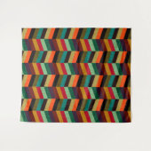 Farbenvolles, mehrfarbiges Herringbone-Muster Wandteppich (Vorderseite (Horizontal))