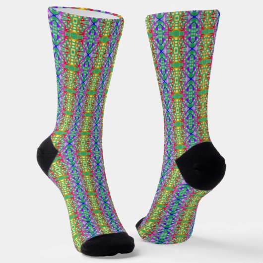 Farbenvolles, mehrfarbiges Muster Socken (Gewinkelt)