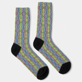 Farbenvolles, mehrfarbiges Muster Socken (Rechts)