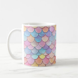 Farbenvolles Mermaid-Muster Kaffeetasse