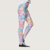 Farbenvolles Mermaid-Muster Leggings (Rechts)