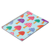 Farbenvolles Mushroom-MusterJournal Notizblock (Linke Seite)