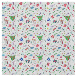 Farbenvolles Muster von Confetti Streamers Stoff