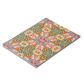 Farbenvolles, nahtloses Dreieck-Patchwork-Muster. Notizblock (Linke Seite)