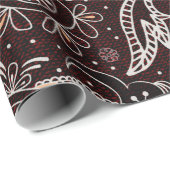 Farbenvolles nahtloses Muster im Paisley-Stil. Vin Geschenkpapier (Rolleneckpunkt)