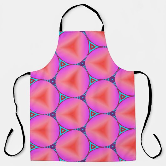 Farbenvolles nahtloses Muster mit einfachen geomet Schürze (Vorderseite)