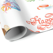 Farbenvolles nahtloses Muster mit Frühjahrs-Osterz Geschenkpapier (Rolleneckpunkt)