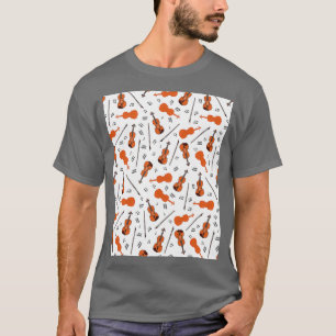 Farbenvolles nahtloses Muster mit Violinen Graphic T-Shirt