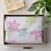 Farbenvolles Schneeflockenmuster - festes Winterde Seidenpapier (Geschenk)