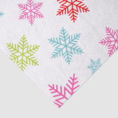 Farbenvolles Schneeflockenmuster - festes Winterde Seidenpapier (Detail)