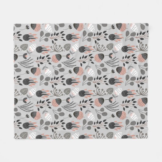 Farbenvolles Sommermuster Fleecedecke (Vorderseite (Horizontal))