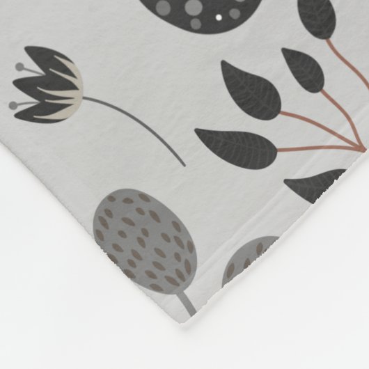 Farbenvolles Sommermuster Fleecedecke (Ecke)