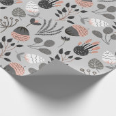 Farbenvolles Sommermuster Geschenkpapier (Ecke)