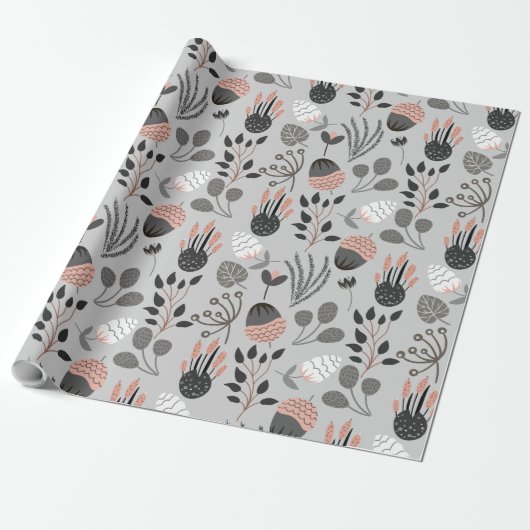 Farbenvolles Sommermuster Geschenkpapier (Ungerollt)