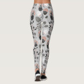 Farbenvolles Sommermuster Leggings (Rückseite)