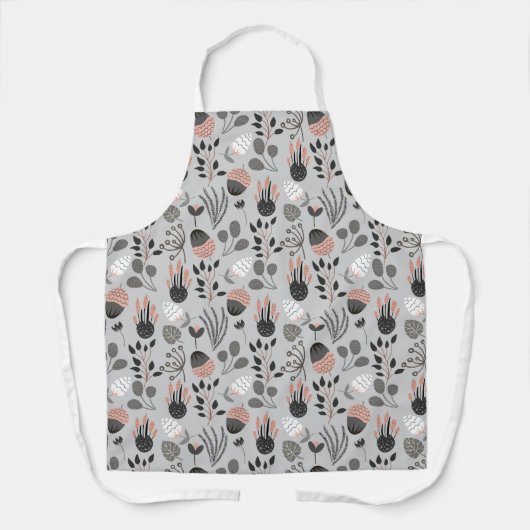 Farbenvolles Sommermuster Schürze (Vorderseite)