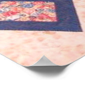 Farbenvolles Stoffmuster Poster (Ecke)