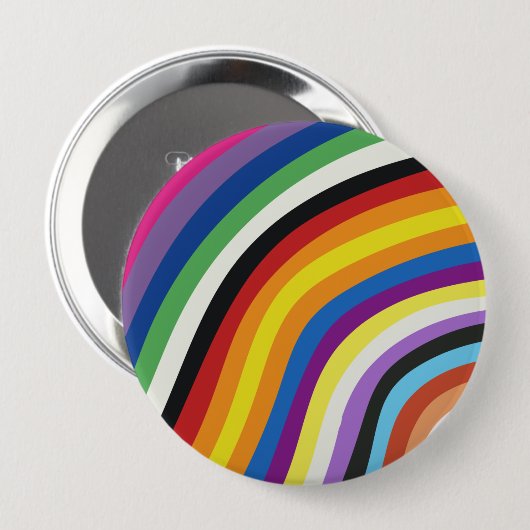 Farbenvolles Streifenmuster für das Flag Button (Vorne & Hinten)