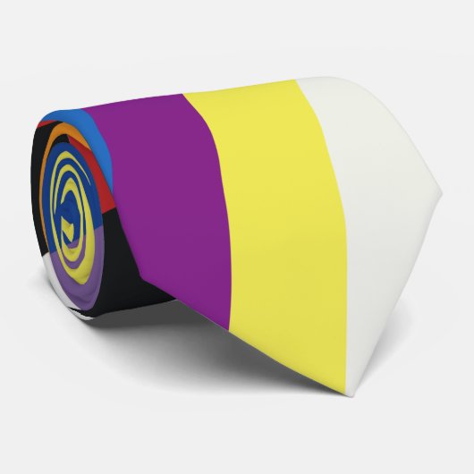 Farbenvolles Streifenmuster für das Flag Krawatte (Gerollt)