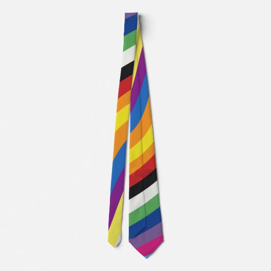 Farbenvolles Streifenmuster für das Flag Krawatte (Rückseite)